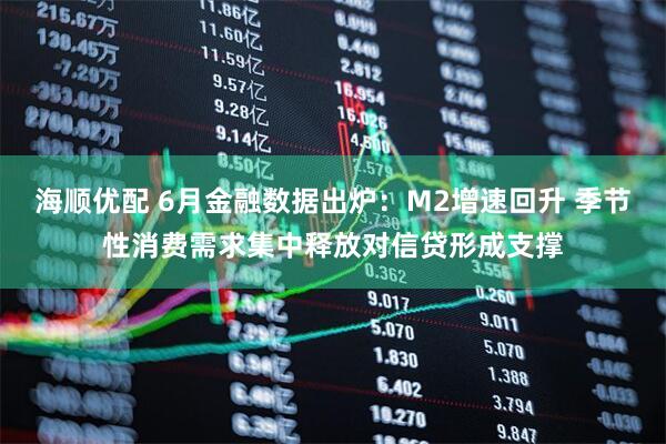 海顺优配 6月金融数据出炉：M2增速回升 季节性消费需求集中释放对信贷形成支撑